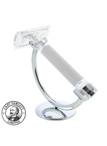 Chrome Stand for Safety Razor MACH 3, Captain Fawcett